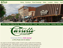 Tablet Screenshot of carrollsfurniture.com